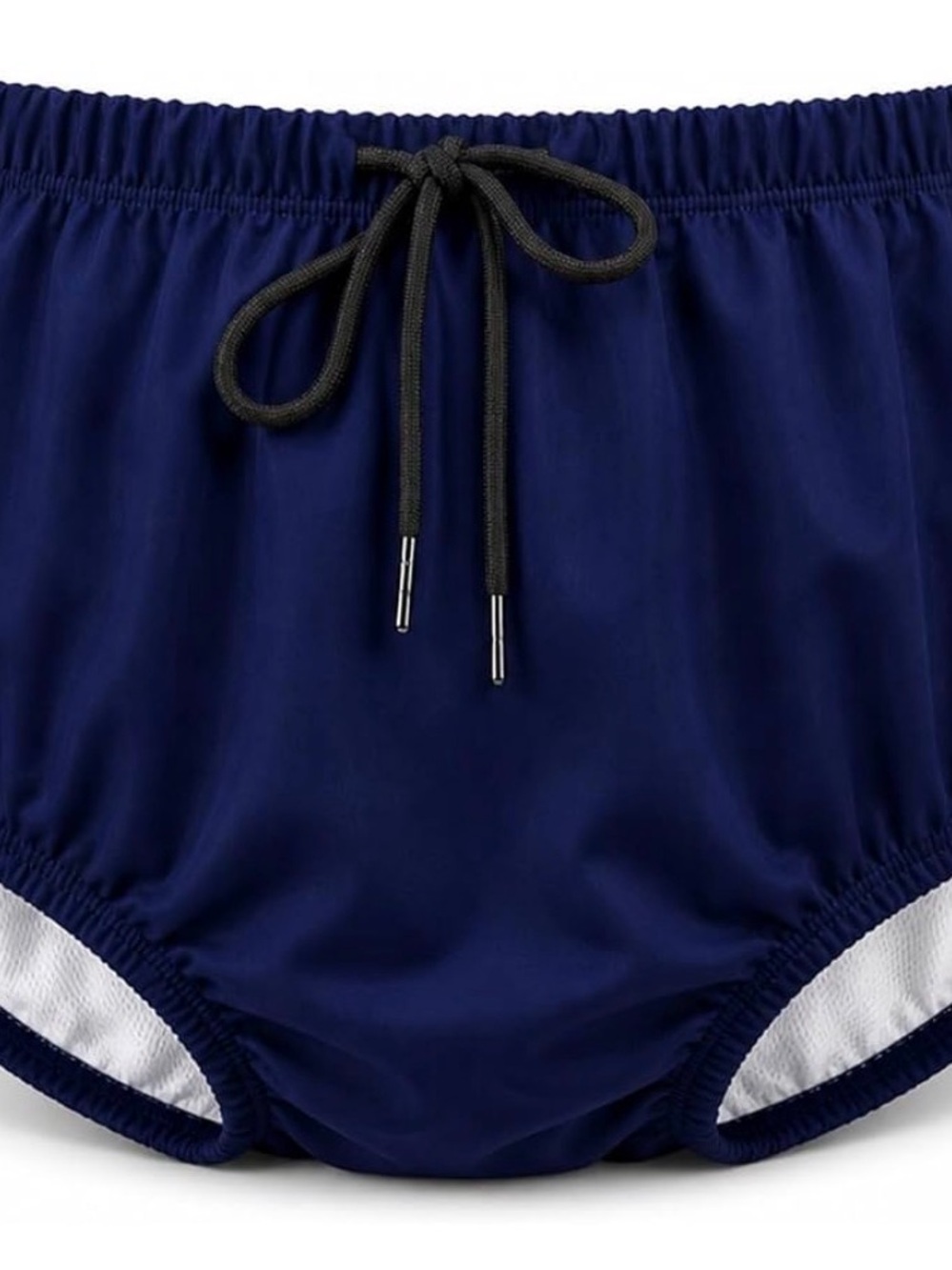 Adult Navy Swim Bottoms with Drawstring